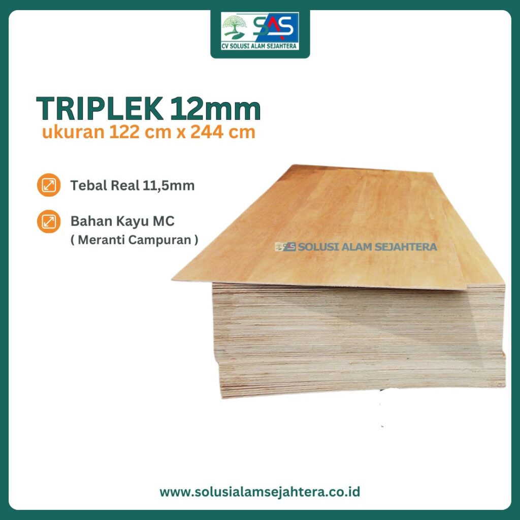 Triplek 12mm untuk Furniture