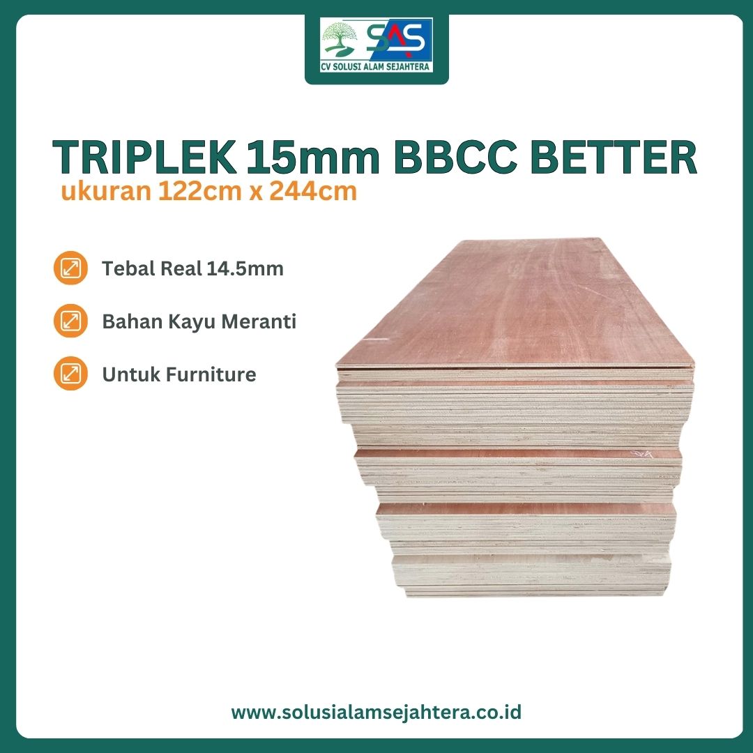 Triplek 15mm untuk Furniture