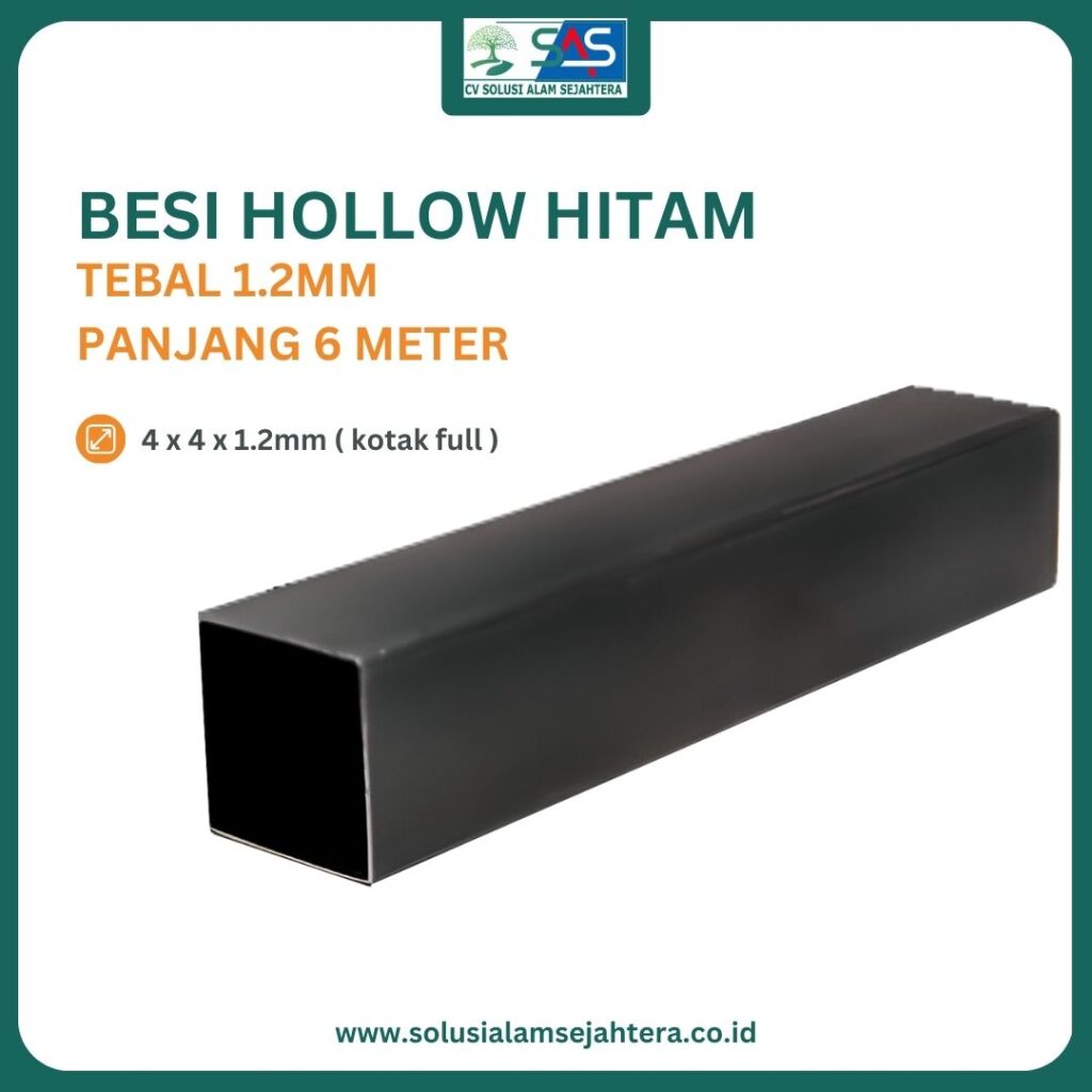 Besi Hollow Hitam 4x4