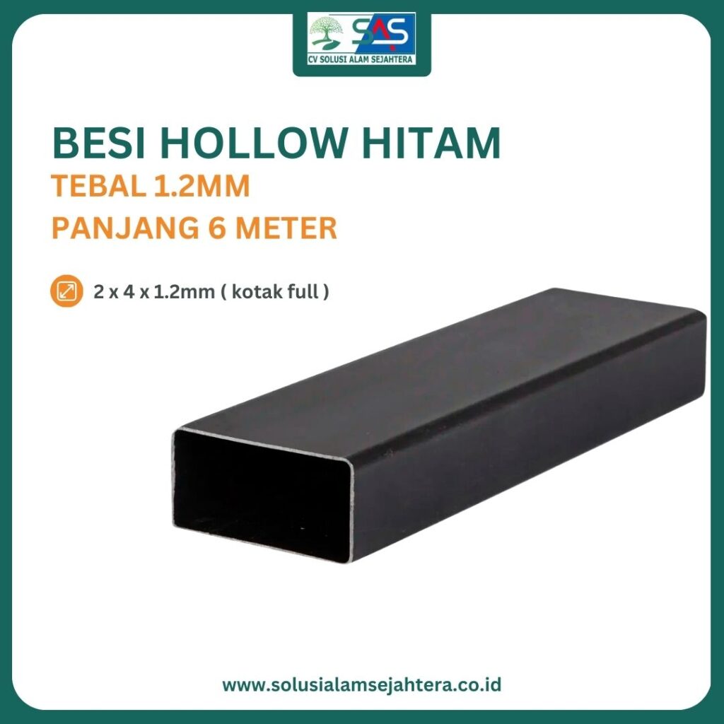 Besi Hollow Hitam 2x4